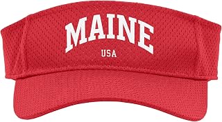 Maine USA - College Style Vacation Souvenir Fan Sport Sun Visor