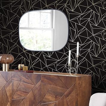 NEXT Scatter Geo Black Wallpaper