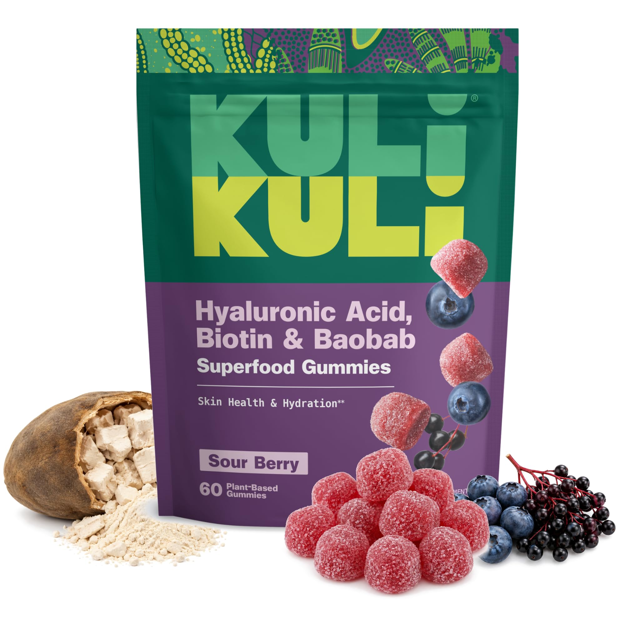 Kuli Kuli Moringa & Turmeric Supplement Gummies Soothe & Restore Lemon 60ct — Amazon image 12