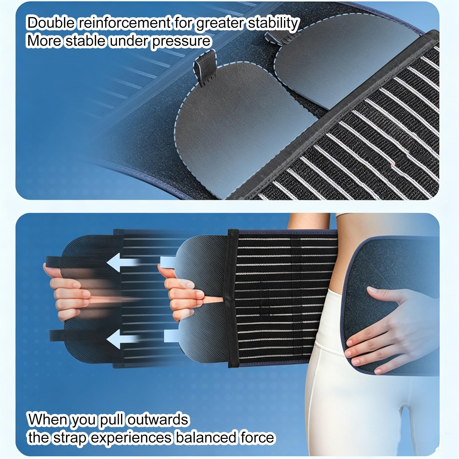 Fascia Addominale Post Parto Traspirante Donna, Cintura Lombare Regolabile Supporto Ernia, Fascia Recupero Dopo Parto Cesareo, Sollievo Mal di Schiena(90-105cm/35.4-41.3 in)