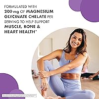 Vista 4 de Bluebonnet Nutrition Albion - Cápsula vegetal de magnesio quelatado, 200 mg, alivio del estrés, vegano, sin OMG, sin gluten, sin soja, sin leche