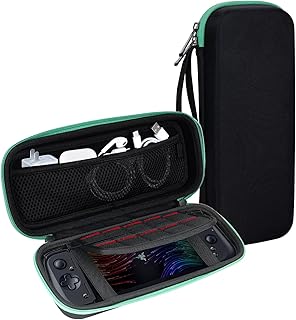 ZHUOVERCI Carry Case for Razer Edge 5G/Wi-Fi, Protective Hard Portable Travel Carrying Case Shell Pouch with Pockets for Accessories and Games for Razer Edge 6.8'' 2022, Black