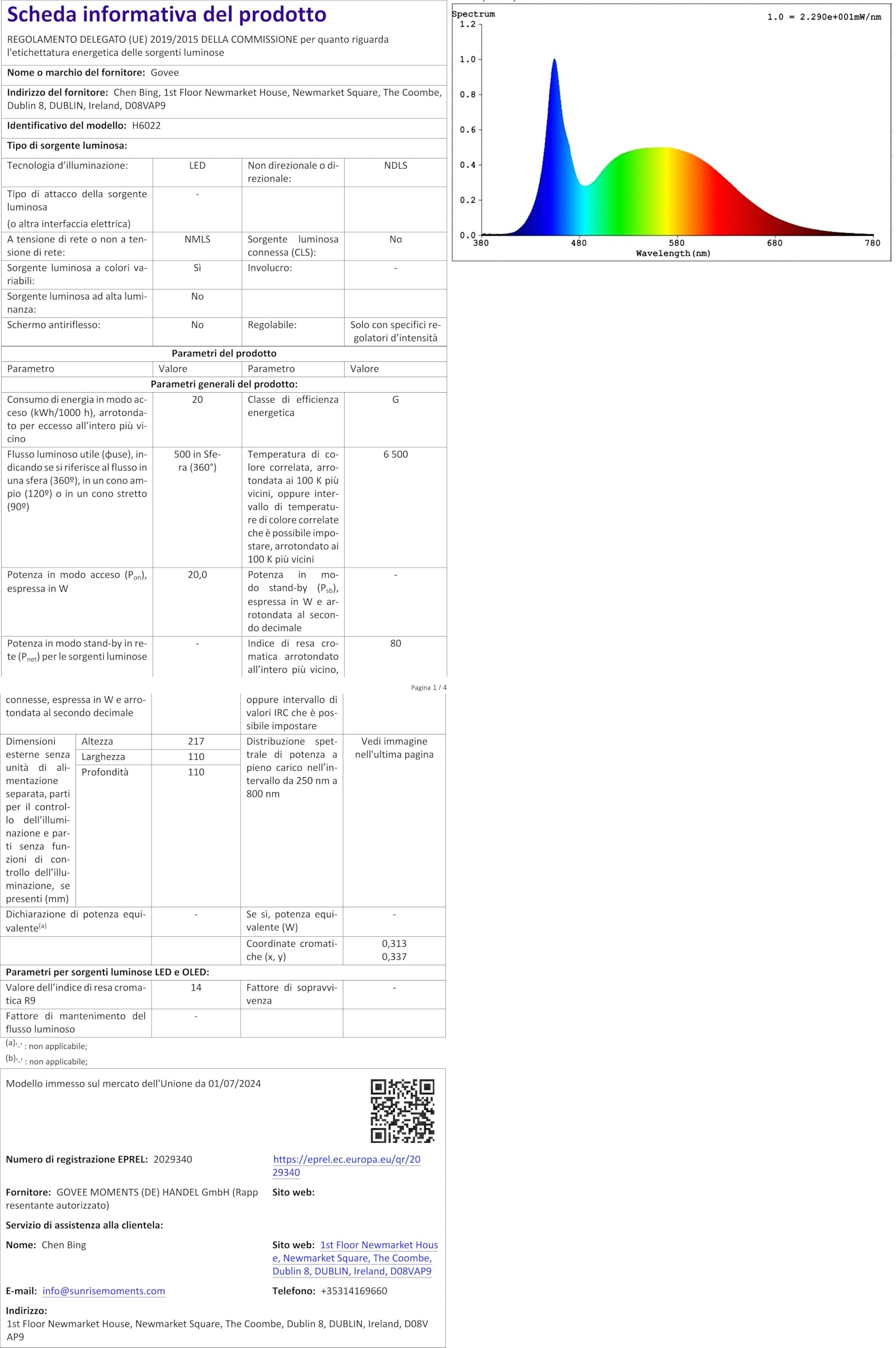 Hifree Lampada da Comodino LED Smart — immagine 4 di 16