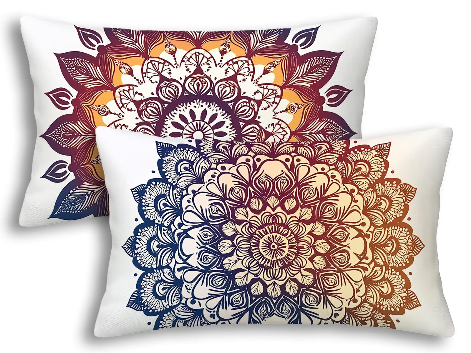 Housse Coussin Couleur Mandala pour la Décoration de Votre Canapé