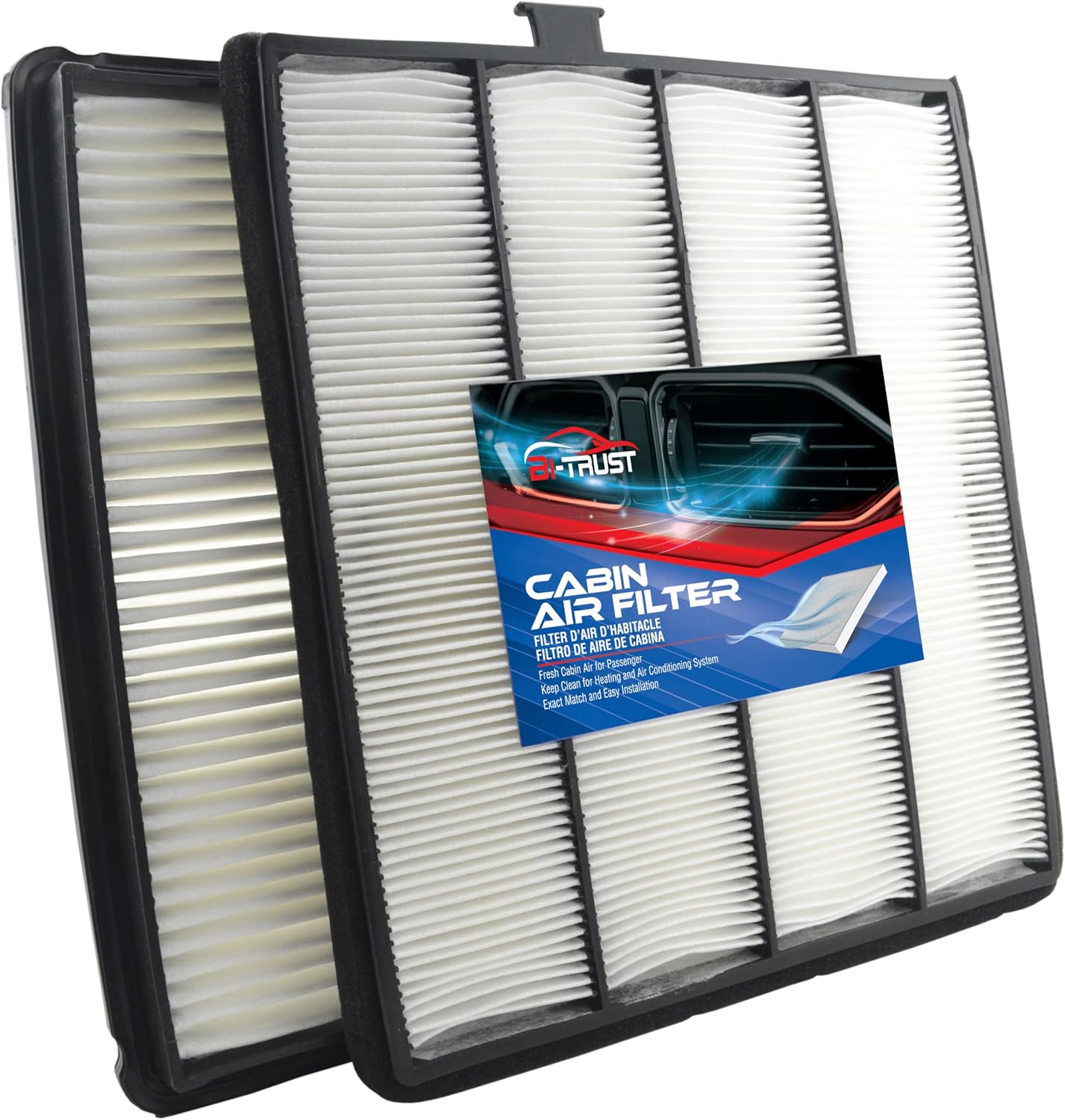 Engine & Cabin Air Filter Set for Honda Odyssey 2002-2004 V6 3.5L, Replaces 17220-P8F-A10 & 80290-S0X-A01, CA9481, CF8813A