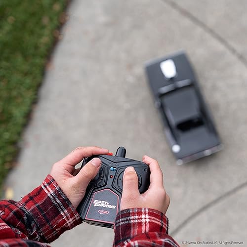 Miniatura 3 de Jada Toys Fast  Furious 116 1970 Dodge Charger RT Control Remoto Coche 24 GHz Negro Juguetes para niños y adultos Negro Brillante 97584