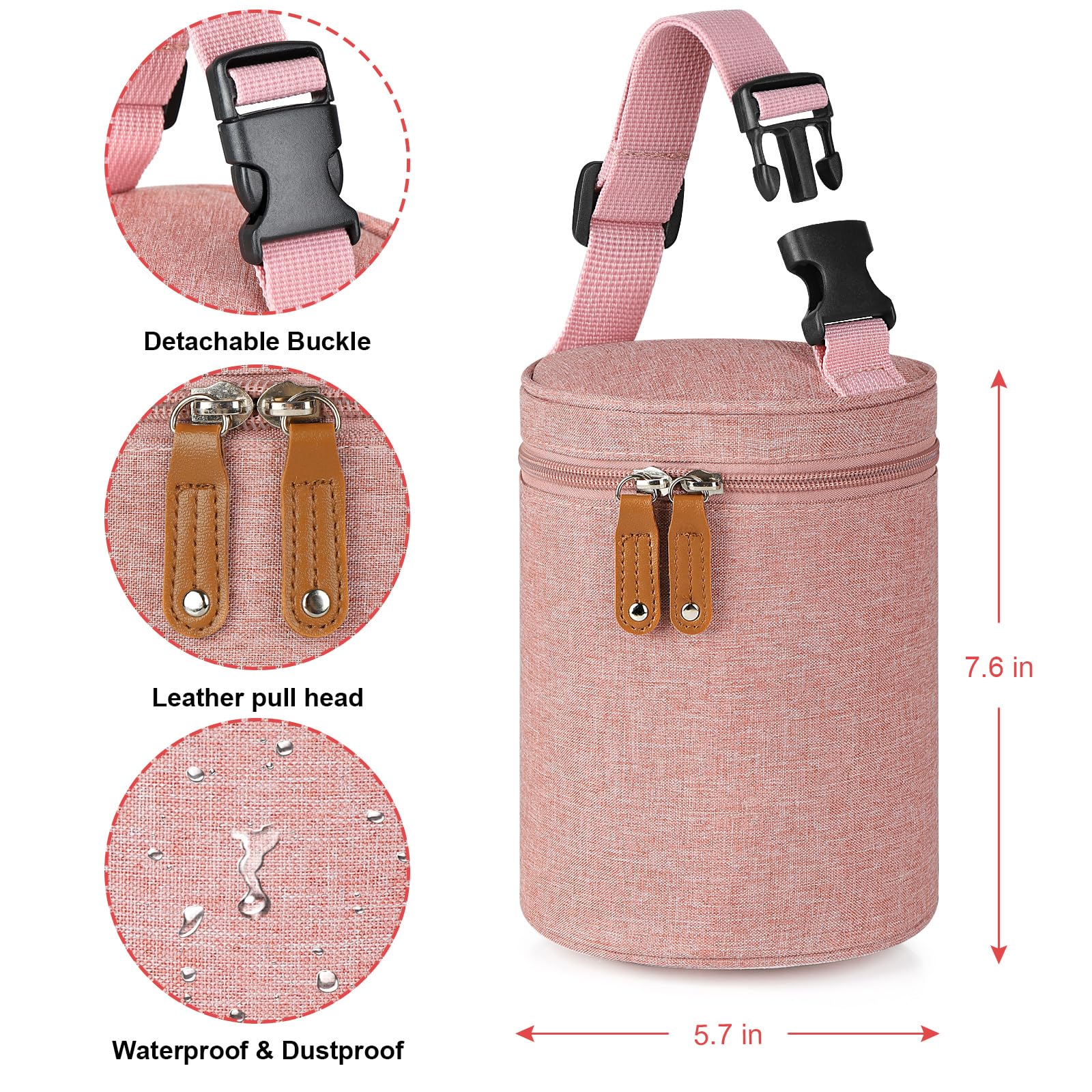 Accmor Bolsa enfriadora de leche materna, bolsa térmica térmica para biberones, bolsa térmica para calentar biberones, bolsa para biberones, ideal para la guardería de mamá lactante