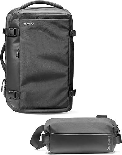 tomtoc Mochila de viaje 40L y bolsa compacta EDC