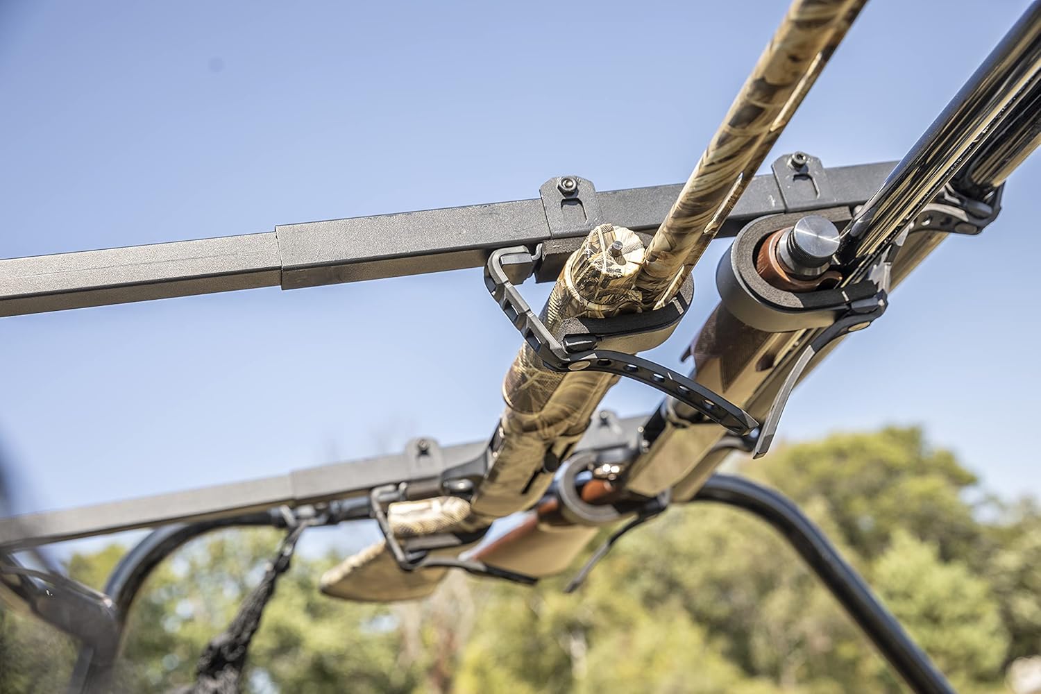 Kolpin UTV Overhead in-CAB Gun & Bow Rack (20079), Black : Automotive
