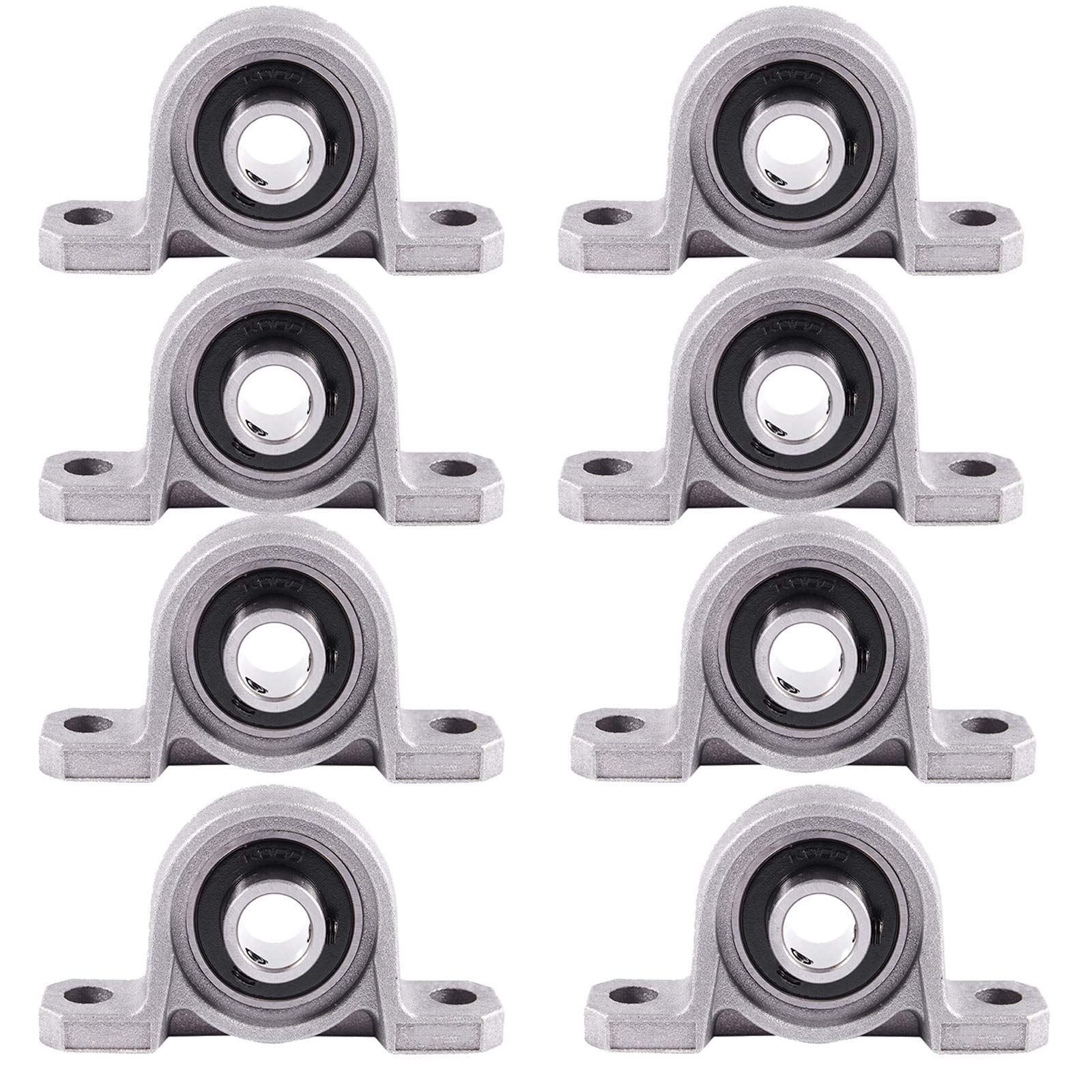 8PCS palla montato blocco cuscino inserto cuscinetto in lega di zinco KP002 (15MM)