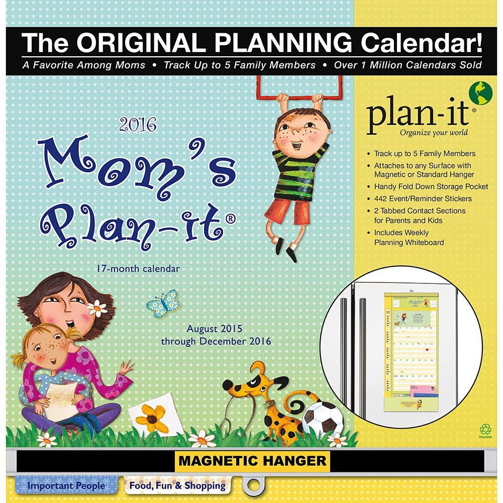 Wells Street by Lang Mom's Christian 2016 Plan-It Plus, August 2015 to December 2016, 12 x 26.5 Inches (7009168)