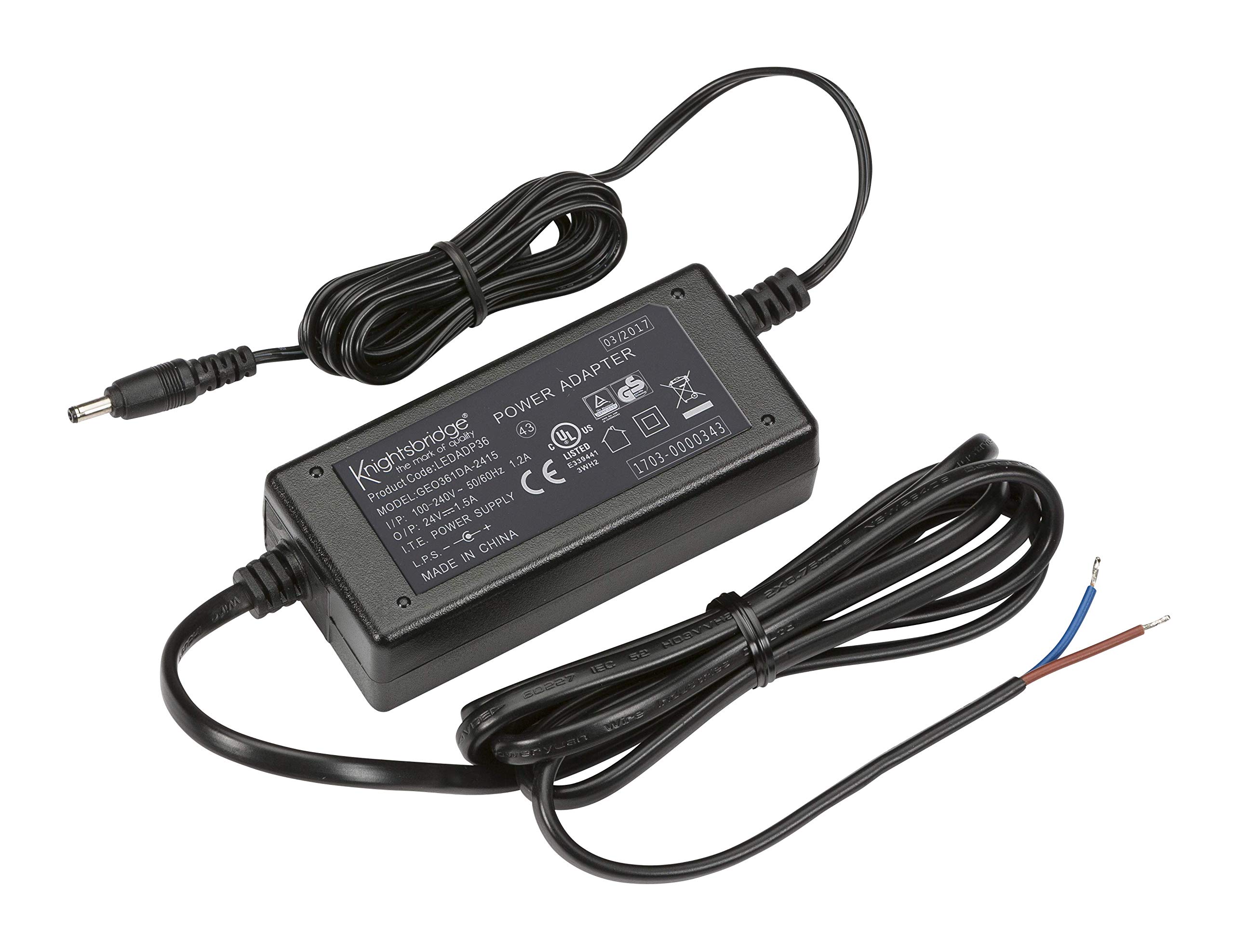 Knightsbridge Black 24V 36W Led Driver, 36 W,