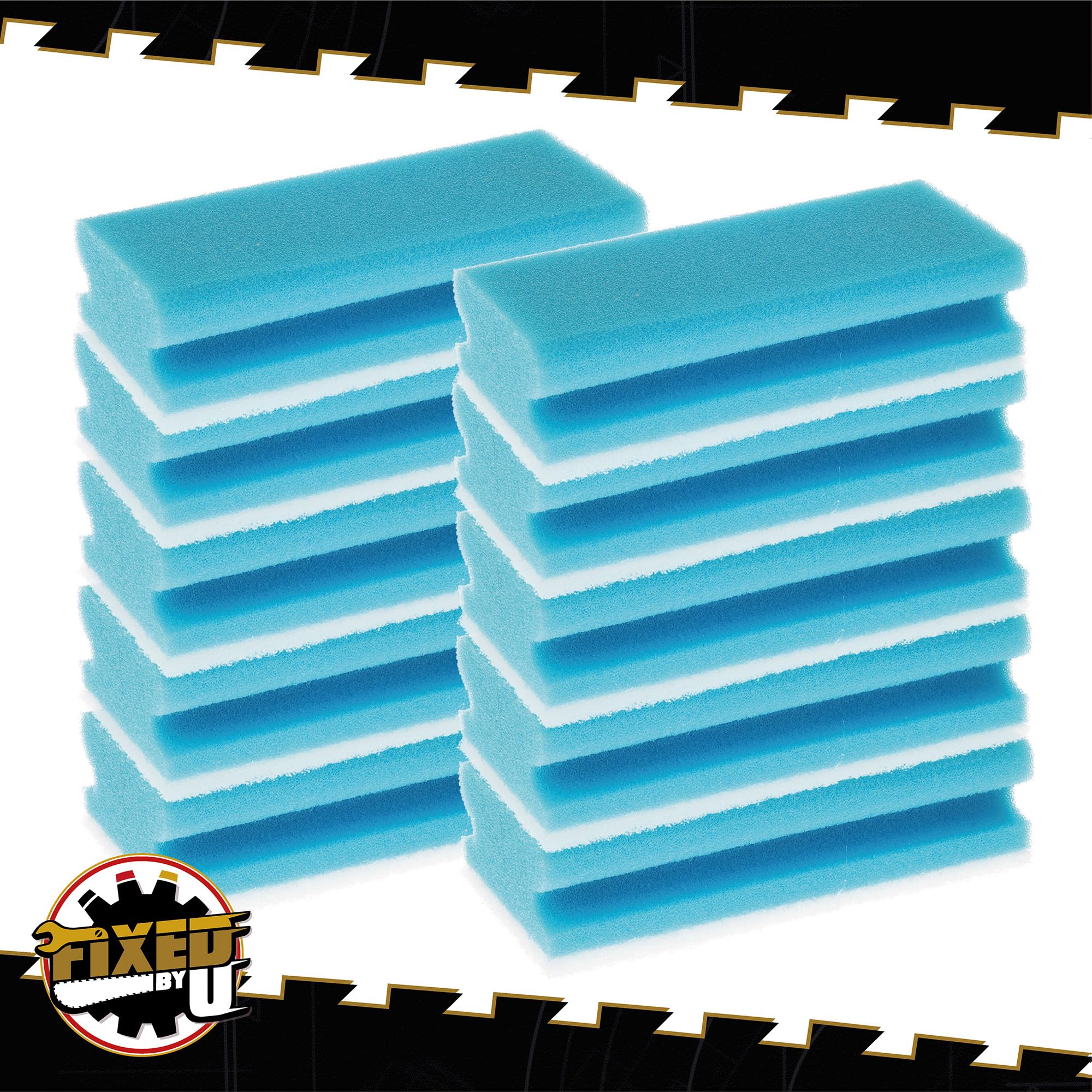 FixedByU Esponja de limpieza XL de viscosa sin arañazos con suave fieltro, sin abrasivos, esponja grande: 15 x 7 x 4,5 cm, para cocina, apartamento, baño, WC 40 x (10 x 4 colores)