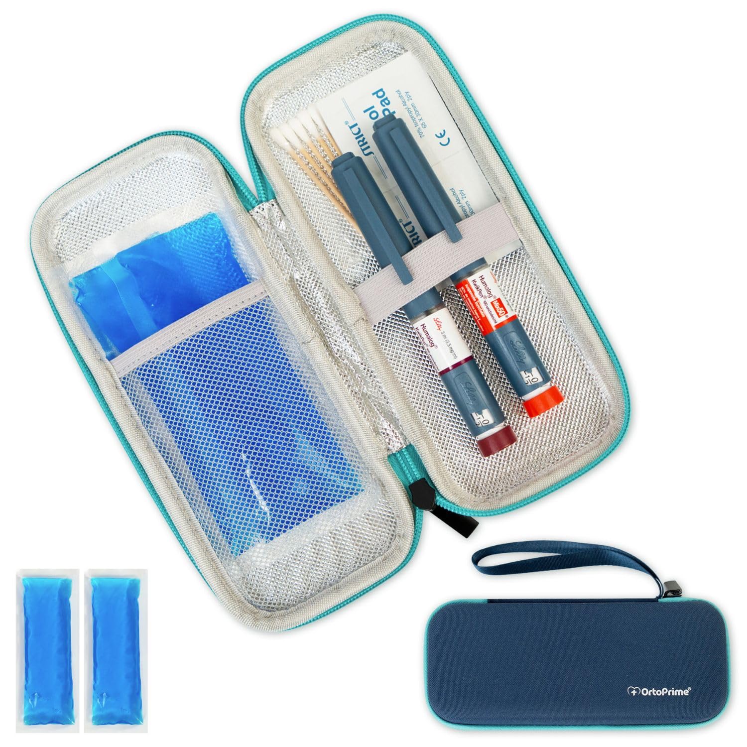 GRANDE BORSA REFRIGERATA per insulina borsa per diabetici astuccio per insulina cura del viaggio