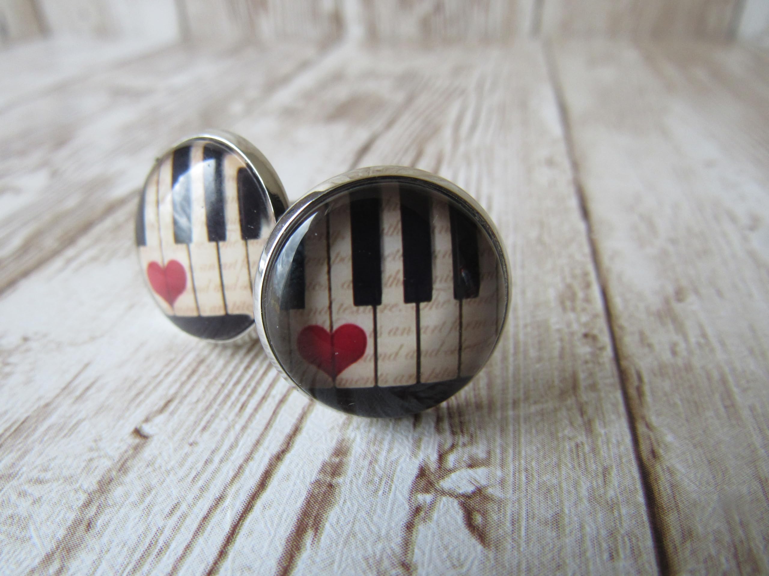 Piano Cufflinks Keyboard Cuff Links Music Wedding CL25