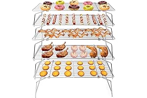 TeamFar Cooling Rack, 5-Tiers Stainless Steel Baking Cooling Wire Rack