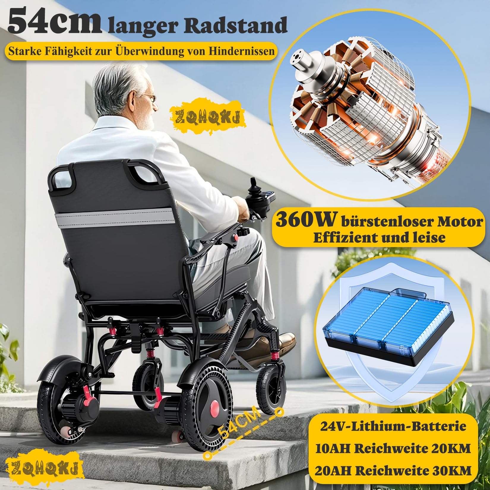 Ultralekki elektryczny wózek inwalidzki, składany, 15,8 kg, bateria litowa, nośność 150 kg, ergonomiczny design, dla seniorów niepełnosprawnych, w podróży, zasięg 20-30 km, do wszystkich
