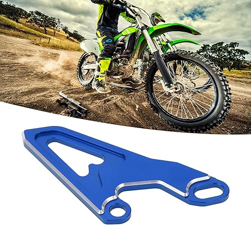 Miniatura 2 de Protector de cadena de piñón, de metal de alta resistencia, antienvejecimiento, a prueba de impactos, duradero para motocicleta (azul)