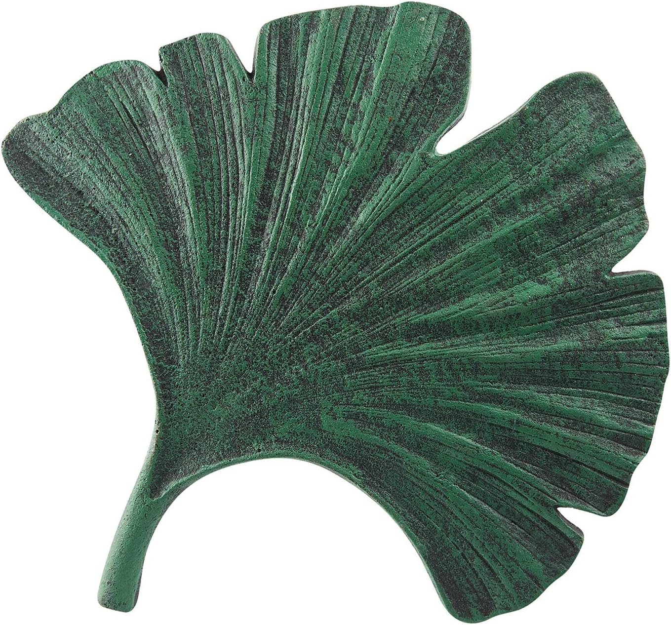 Art & Artifact Cast Iron Stepping Stones for Garden, Gingko Leaf Stepping Stone Kit, Decorative Stepping Stones Outdoor Garden Decor, Single