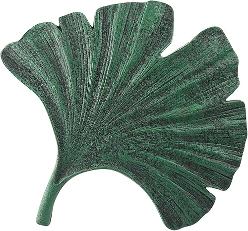 Miniatura 2 de ART & ARTIFACT Gingko - Juego de 4 pavimentadoras de hierro fundido, decoración de jardín y patio