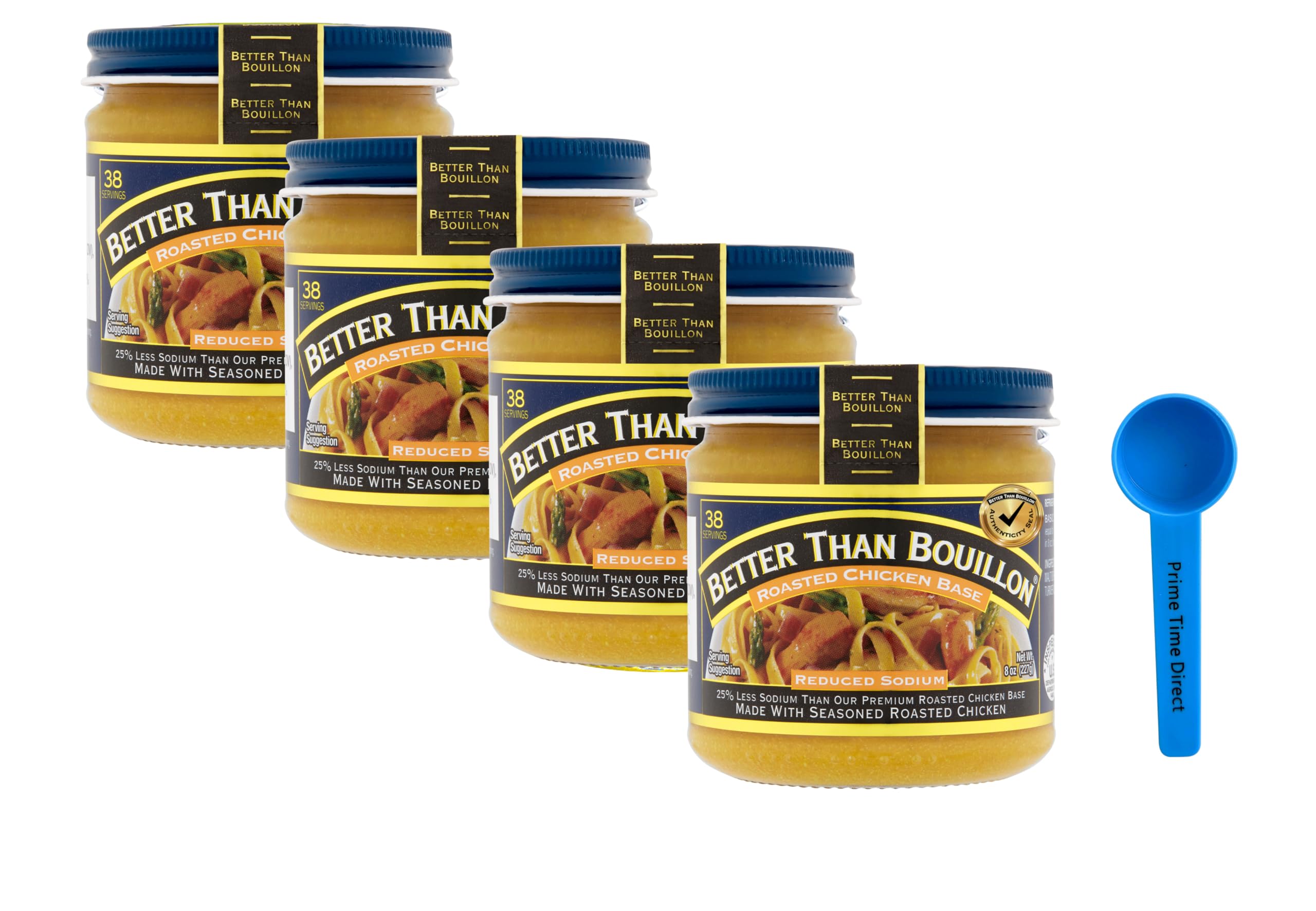 Better Than BouillonReduced Sodium Roasted Chicken Base 8 oz (Pack of 4)
