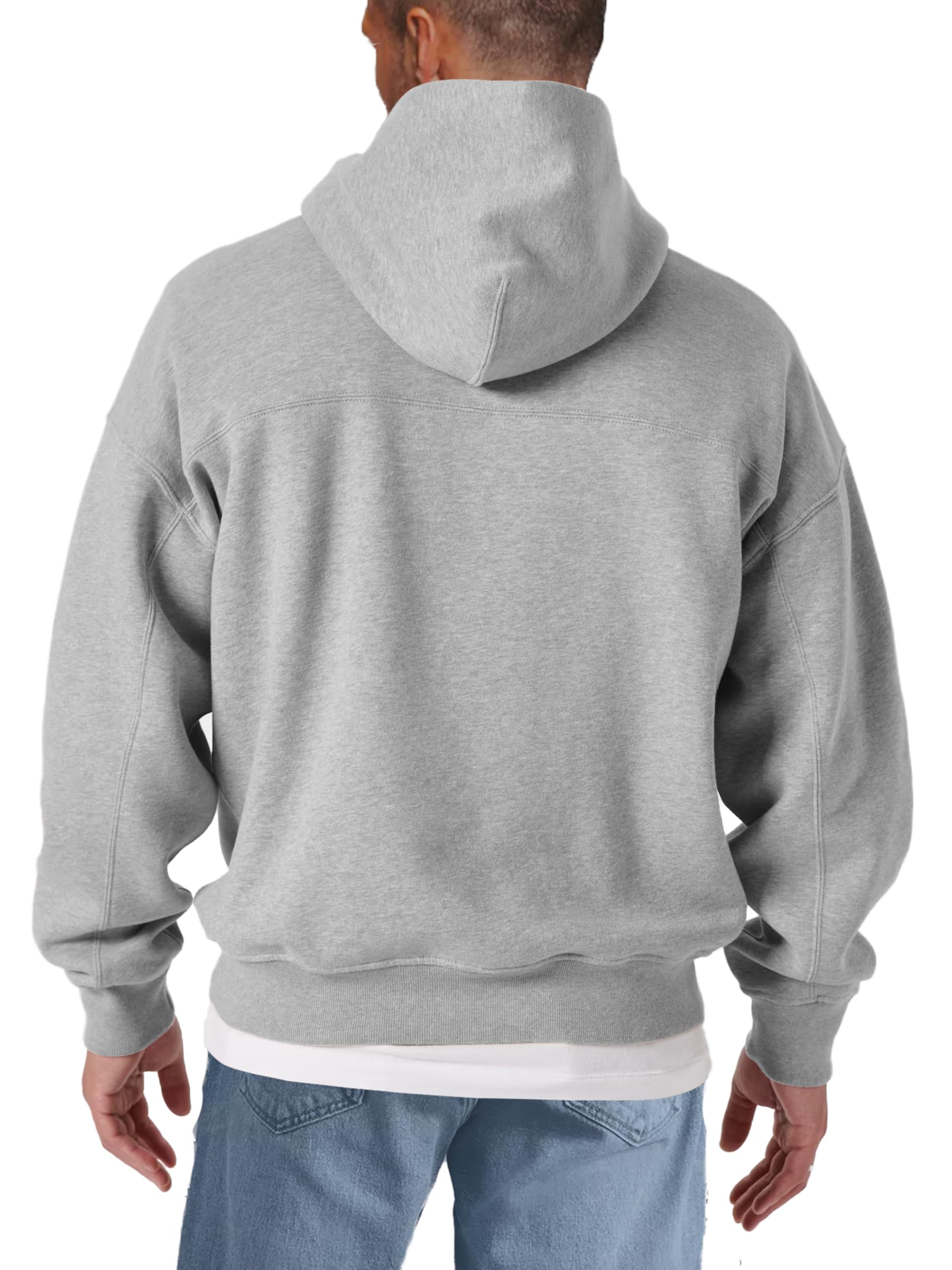 Makaya Sweat à Capuche Homme - Cafe Racer Moto - Pull Motard Sweatshirt