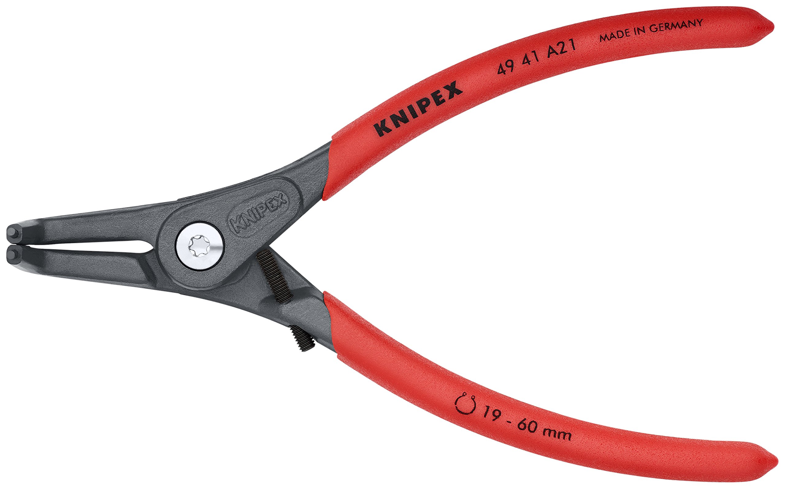Alicates de clip Knipex 49 41 A21 evita que salten los anillos elásticos en ejes