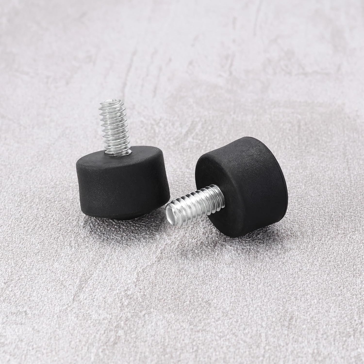 3PCS Anti-Slip Rubber Tripod Foot Spikes Compatible with 1/4 Inch Thread Size Monopod Camera Rubber Legs Feet Replacement Parts Black
