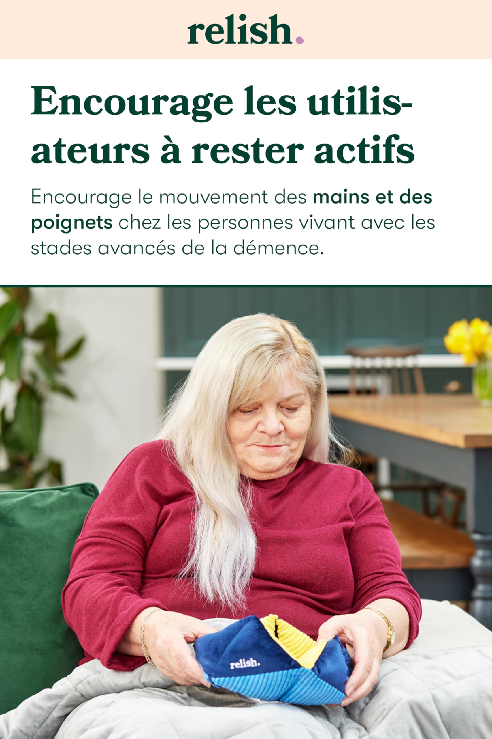Relish - Activité sensorielle Tactile, Jouet Amusant, Produit Doux et Confortable avec des Couleurs et des Textures contrastées