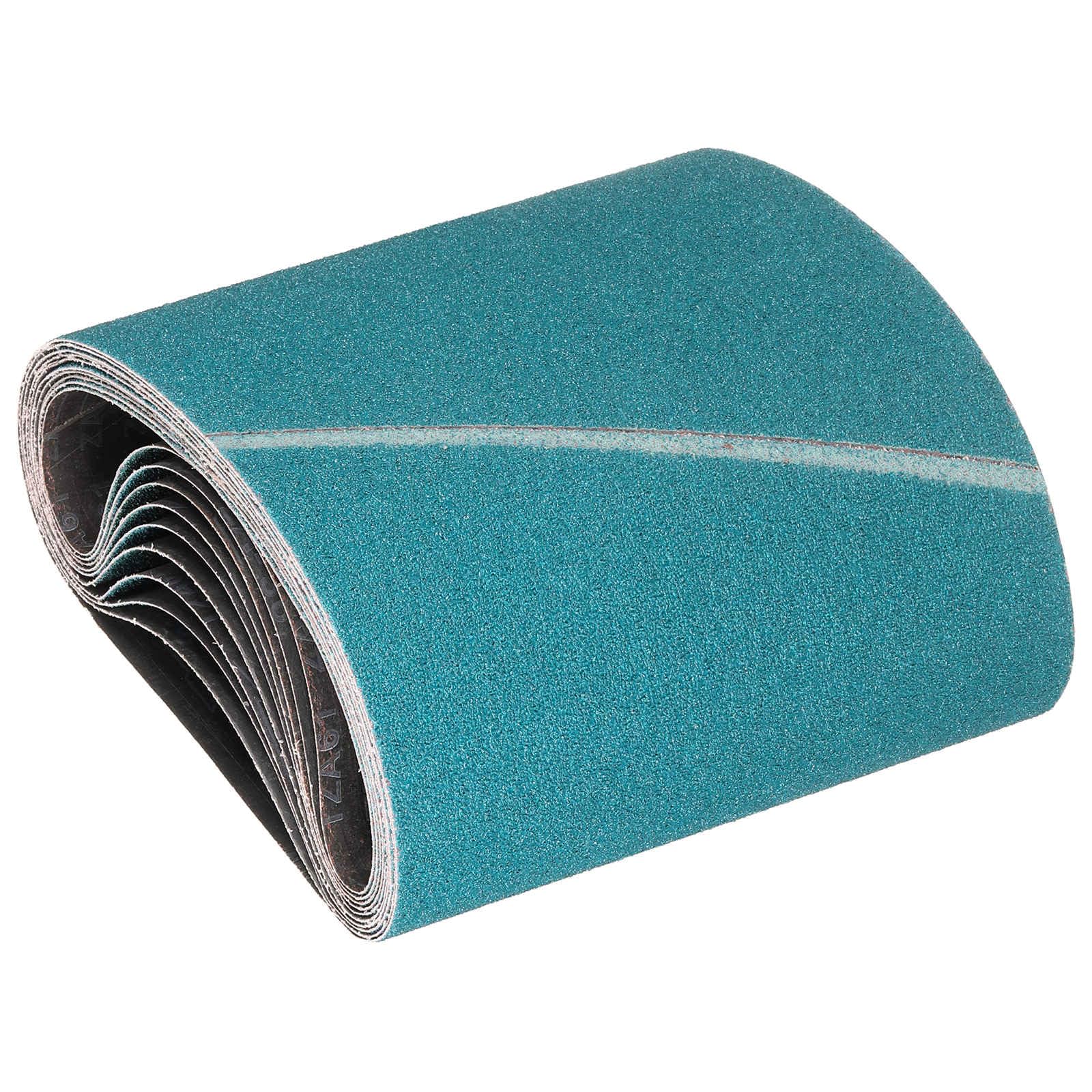 Kozelo 10 Pack Sanding Belts 203mm x 750mm 36 Grit Zirconia Abrasive Belt Sander Paper for Belt Sander Metal Grinding Wood Working Weld Rust Removal