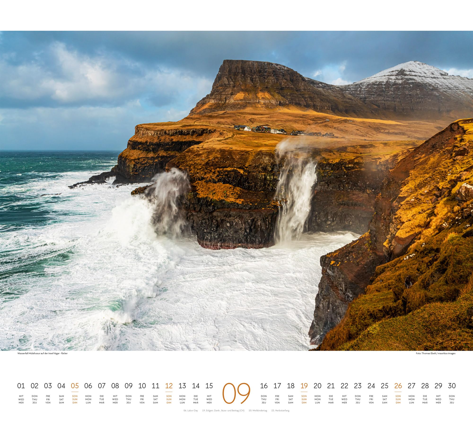 Phantastische Landschaften Kalender 2027 | Bildgewaltiger Natur-Kalender im großen Querformat (54x48 cm) | Beeindruckende Landschaften aus aller Welt