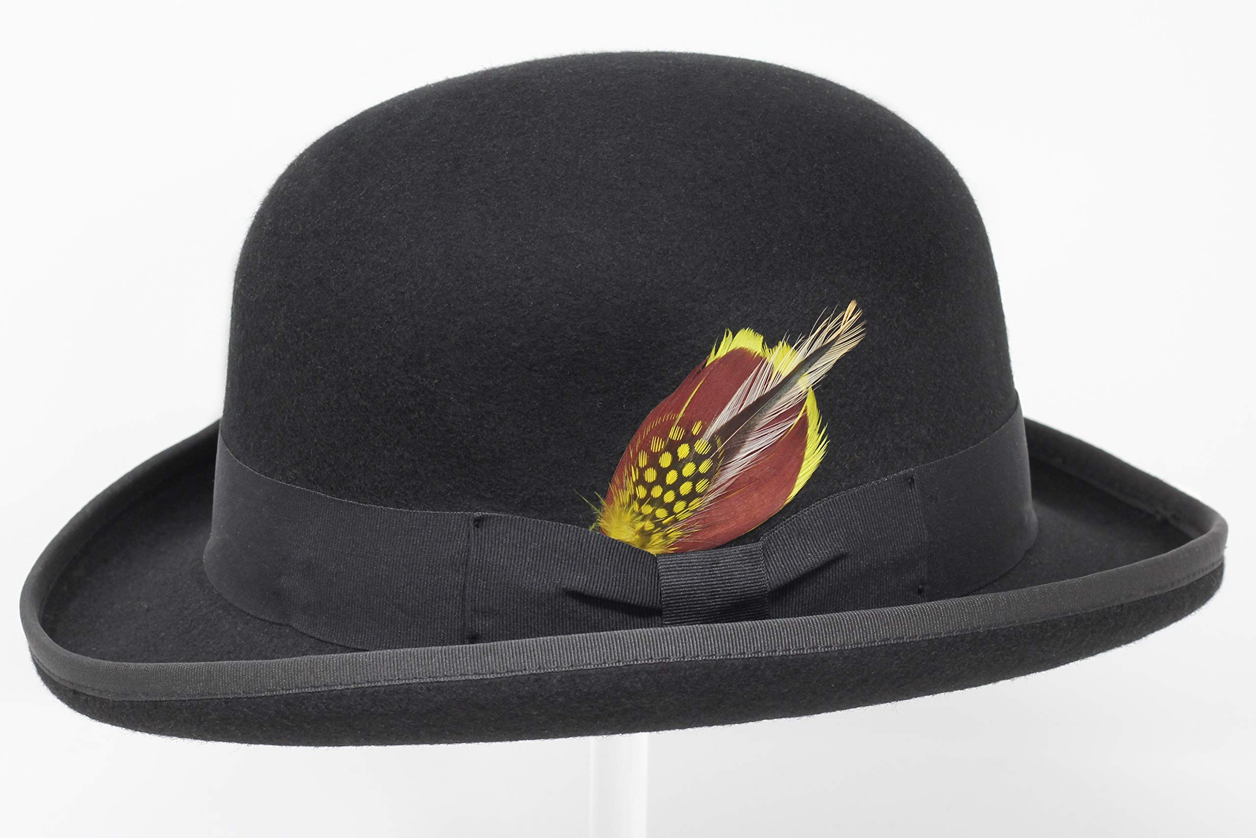 BORGES & SCOTT Premium Orwell - Sombrero de Hongo o Bombín - 100% Fieltro de Lana