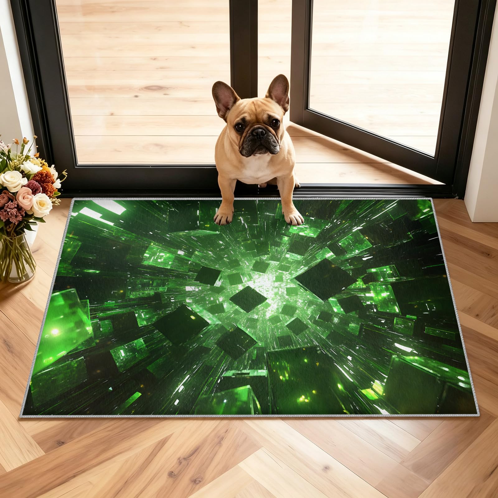 Cyberpunk Alfombra 120x180cm, 3D Sci-Fi Alfombras for Living Room