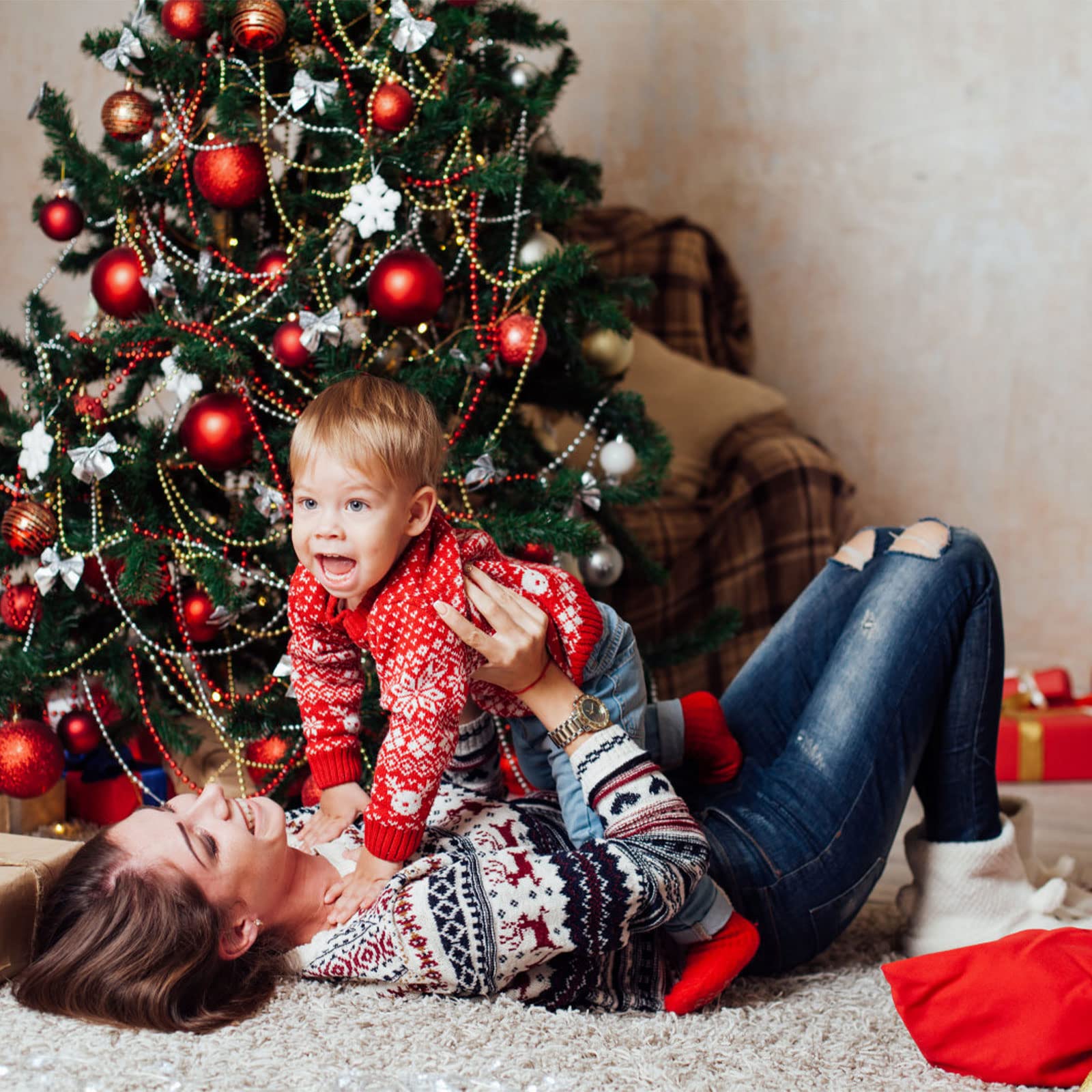 GZGXKJ Perlengirlande 30m Golden - 6mm Weihnachtsbaumkette Für Deko & DIY