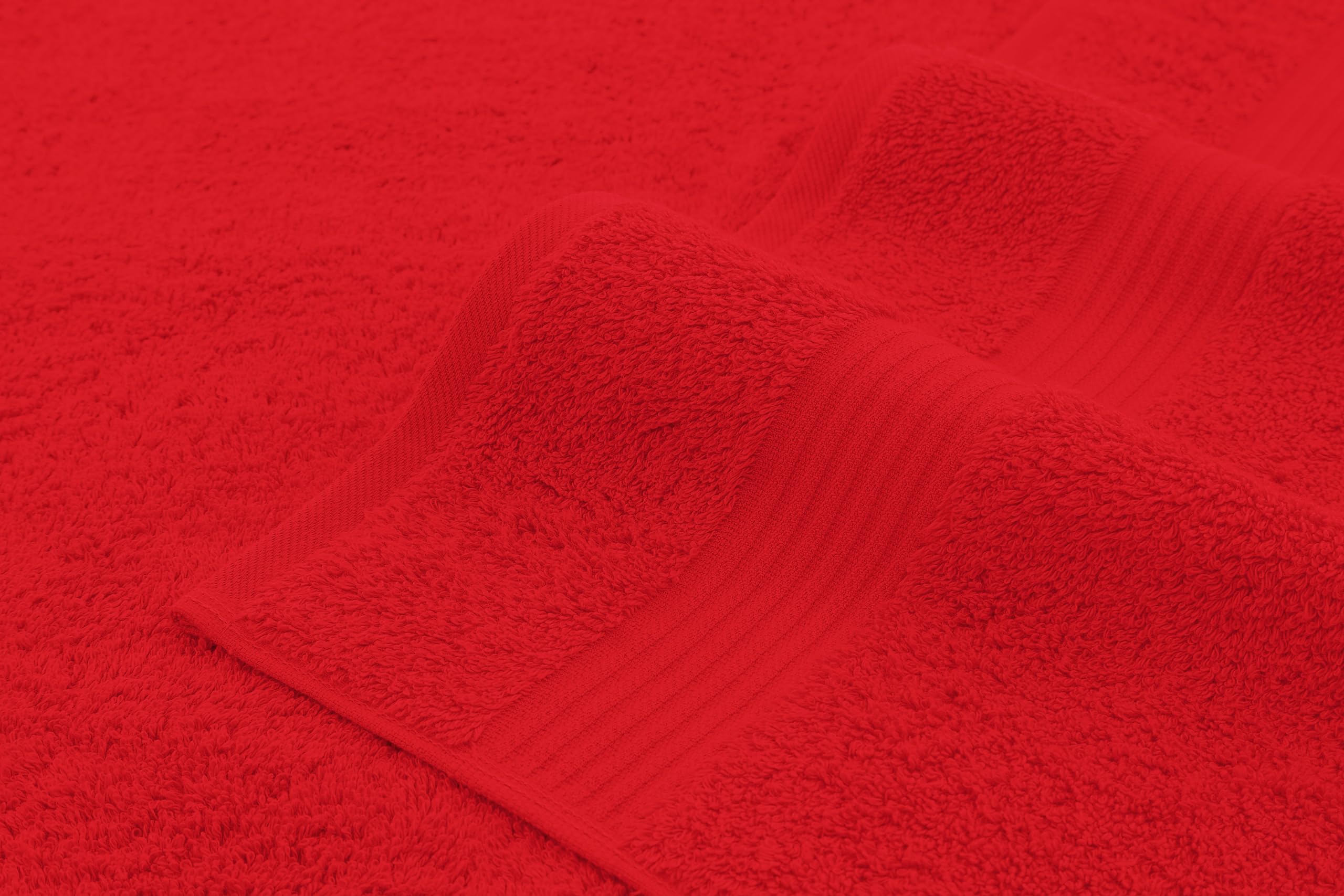 American Veteran Towel, Juego de 4 toallas de mano para baño, 100 % algodón, juego de toallas de mano turcas de secado suave, toallas de mano rojas