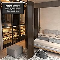 Vista 140 de Red Lantern Pantalla de onda de bambú corta de 4 pies - Blanco