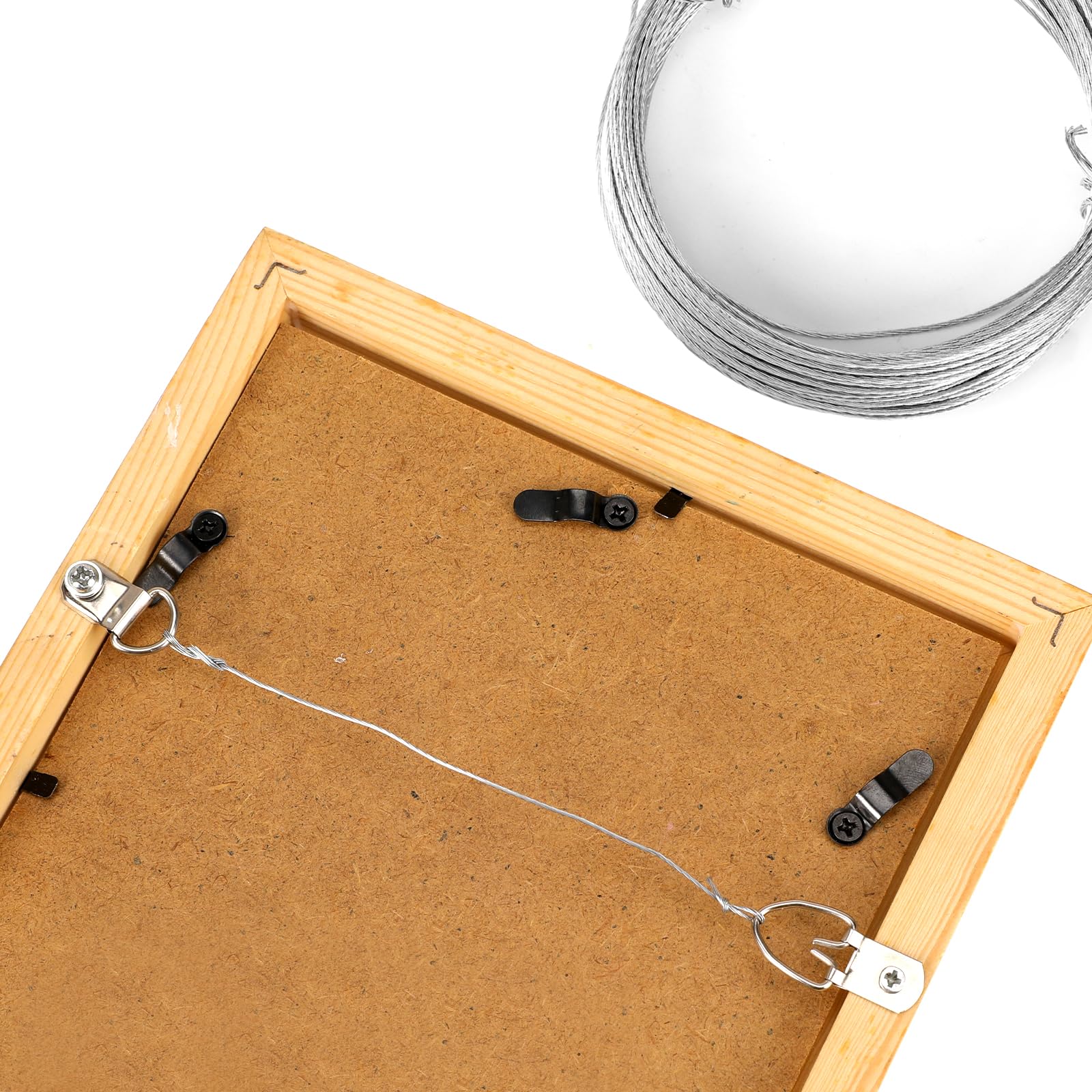 Heavy Duty Metal Hanging Wire - 98 Feet (30m), 0.7mm/0.03inch Gauge, for Photo Frame Mirror, Artwork, Clock - Image 4