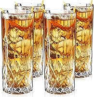 Vista 7 de Vasos Highball Viski Admiral, Vasos de Cristal para Beber, Cristalería Elegante para Whisky, Vodka, Cócteles, Perfectos para Bares en Casa, Fiestas