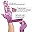 Duerer Arthritis Compression Gloves with Straps, Women Men for RSI, Carpal Tunnel, Rheumatoid, Tendonitis, Hand Pain, Hand Support. Fingerless Gloves for Computer Typing and Daily work (Purple, M)