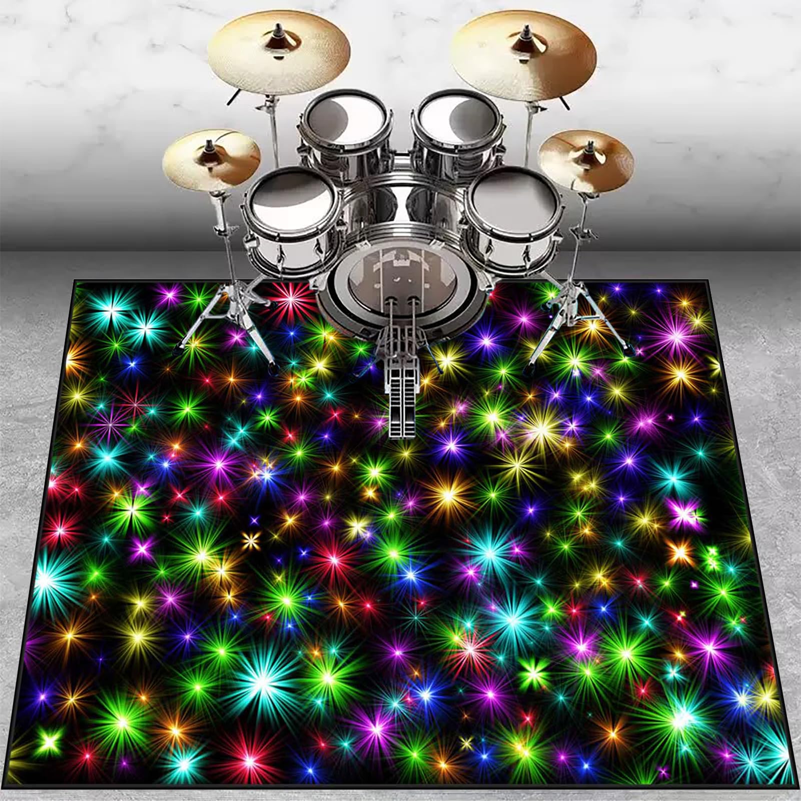 140 x 120 cm Dywan Bęben Antypoślizgowy Dźwiękoszczelny koc Domowy dywanik bębnowy do bębna basowego i innych mat do instrumentów muzycznych Mata Drum