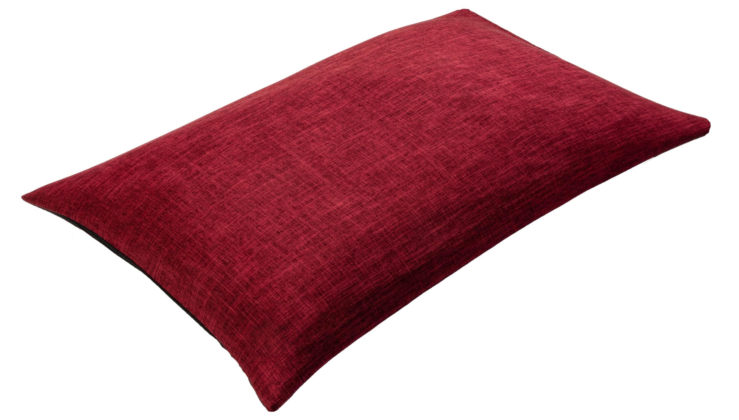 Charlotte Andersen Extra Large Dog Bed 119 x 70 cm – Orthopaedic Pet Mattress with Durable Fabric, Non-Slip Base & Machine Washable Cover – XL Washable Dog Cushion for Large Breeds (WINE XL DOG BED)