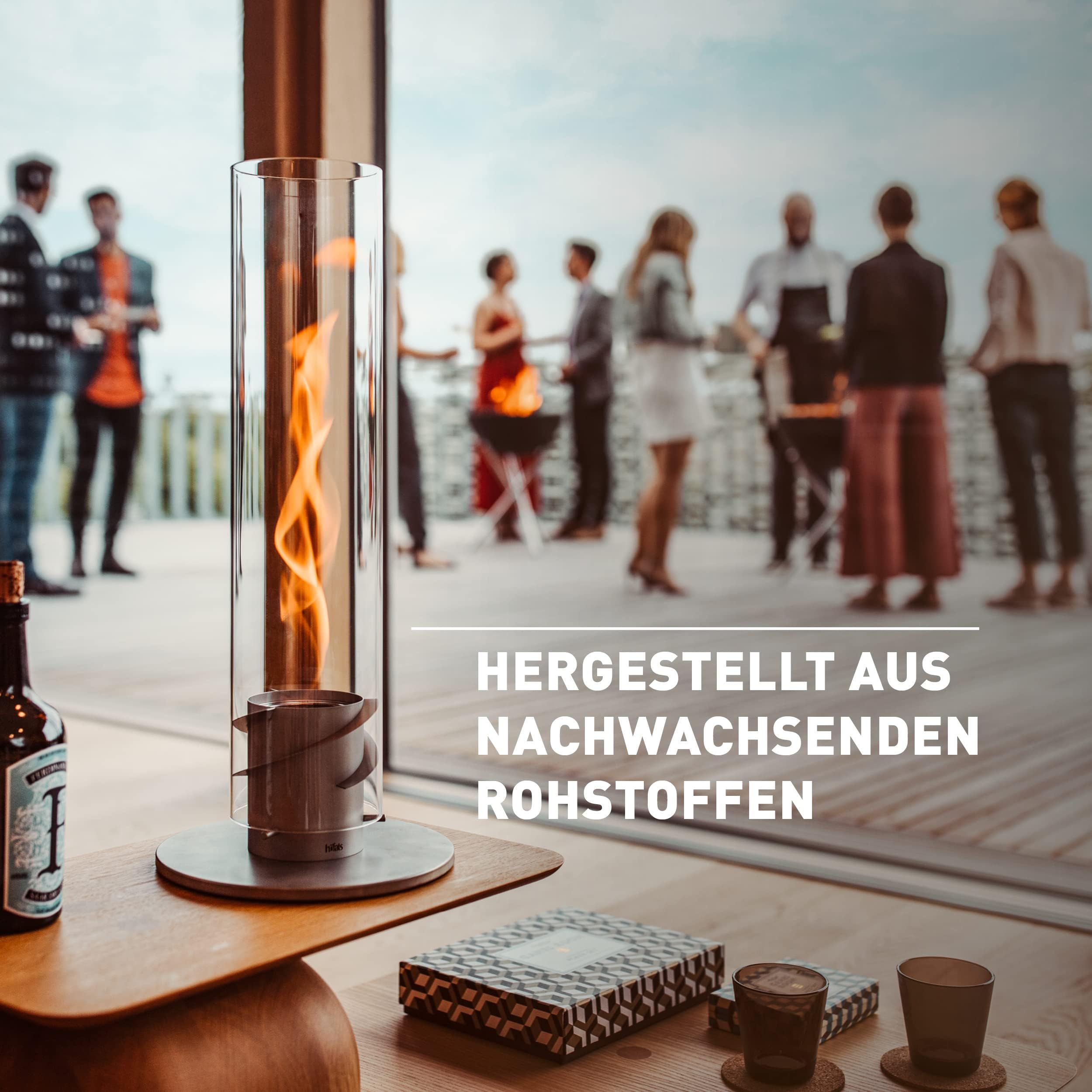 höfats Spin Bioethanol Brenngel 6x1L Nachfüllflasche Zubehör für Tischfeuer 90 120