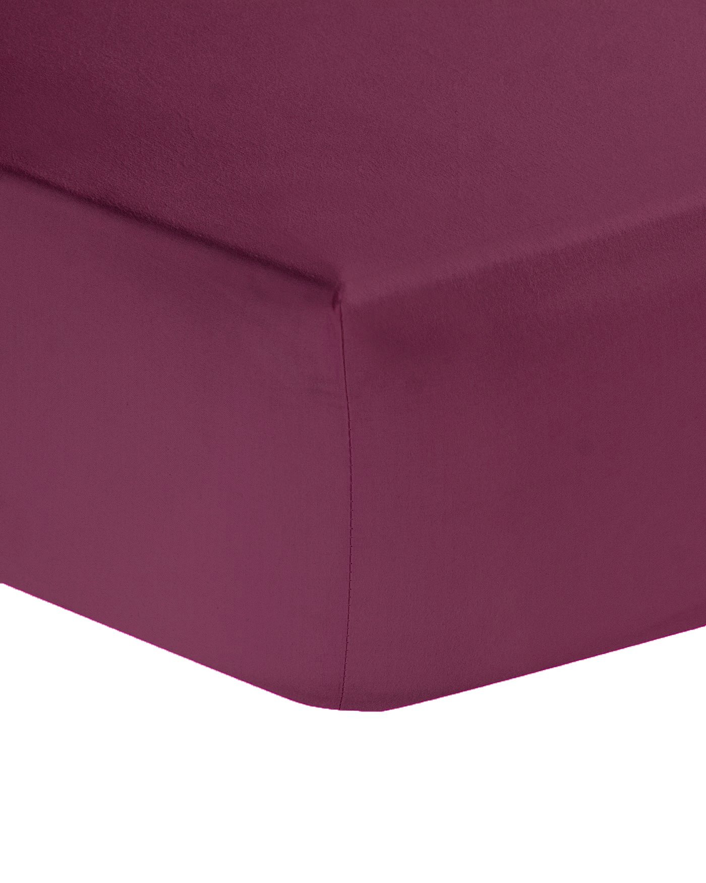 Amigozone Wine/Burgandi Plain Pollycotton Fitted Sheet 4Ft Small Double Fitted Sheet (4Ft Fitted Sheet, )