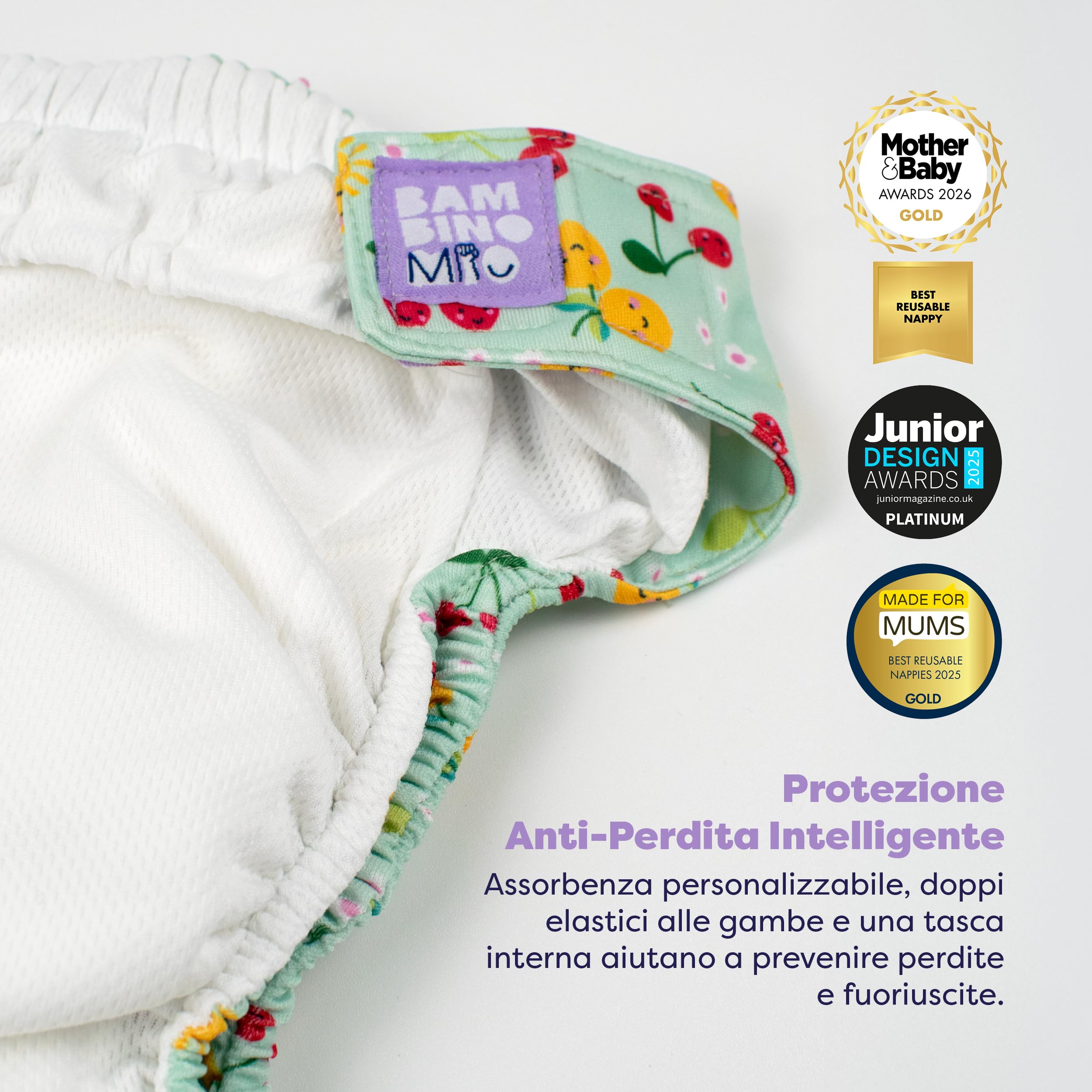 Bambino Mio pannolini riutilizzabili 5 pezzi lavabili certificati OEKO-TEX neonati