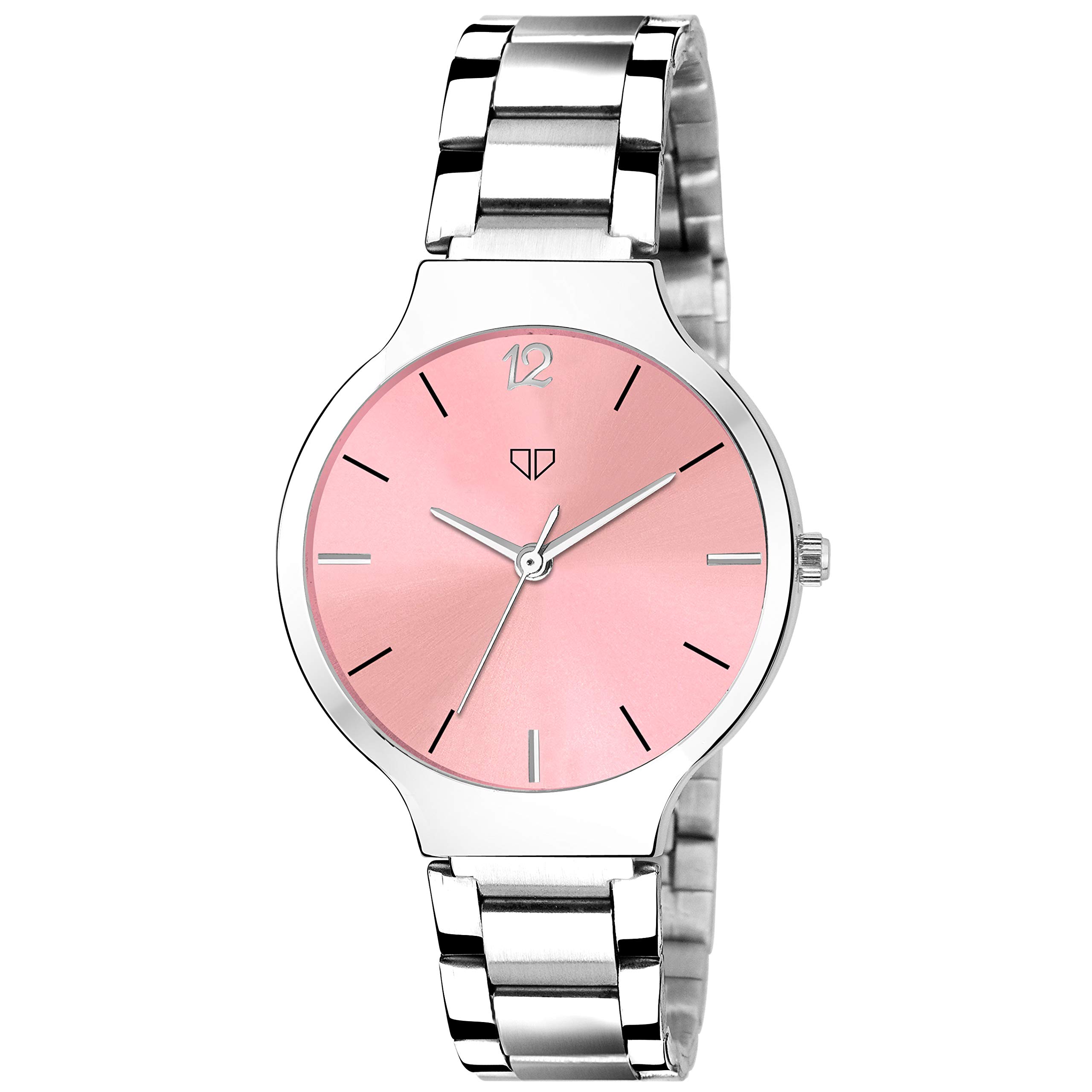 Walrus Pink Dial Analog Womens Watch - Silver Metal Chain, Elegant Design, Business Watch -Old Money Style Watch, 30mm- Professional & Casual Use- Women’s Wrist Watch for Gift (B083VSZQP1) Amazon Price History, Amazon Price Tracker