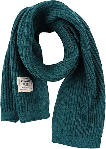 Peecabe Kids Scarf Soft Warm Knit Neck Warmer Winter Classic Scarf for Boys Girls