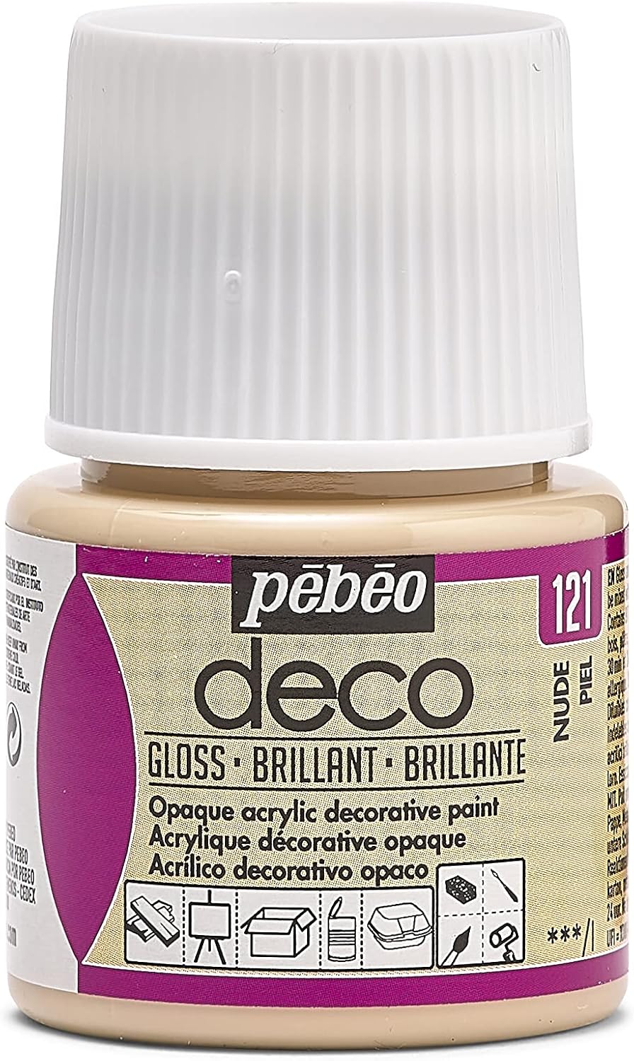 Pebeo 45ml Deco Br, Acrylic, Taupe, 7 x 4.5 x 4.5 cm