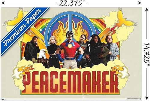 Miniatura 63 de Trends International DC Comics TV Peacemaker - Póster de pared grupal, 34 pulgadas de largo x 22.4 W, versión premium sin marco