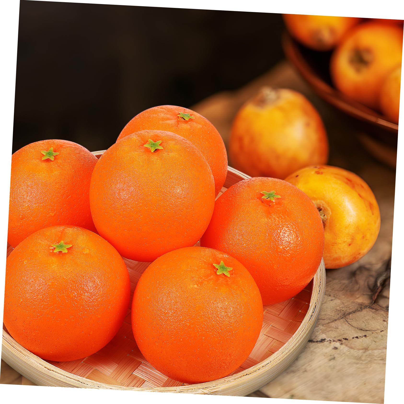 Gatuida 2 Set Decorazioni Arancione Frutta Artificiale Per La Decorazione Festa Rinascita Artificiale Modelli Finti Arance Artificiali Per La Decorazione Di 6 pezzi * 2