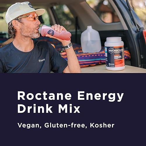 Miniatura 5 de GU Energy Roctane Ultra Endurance Energy Drink Mix, Vegan, Gluten-Free, Kosher, 35mg of Caffeine, and Dairy-Free n-the-Go Energy for Any Workout